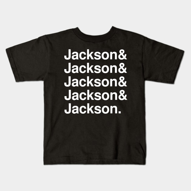 Jackson list Kids T-Shirt by chateauteabag